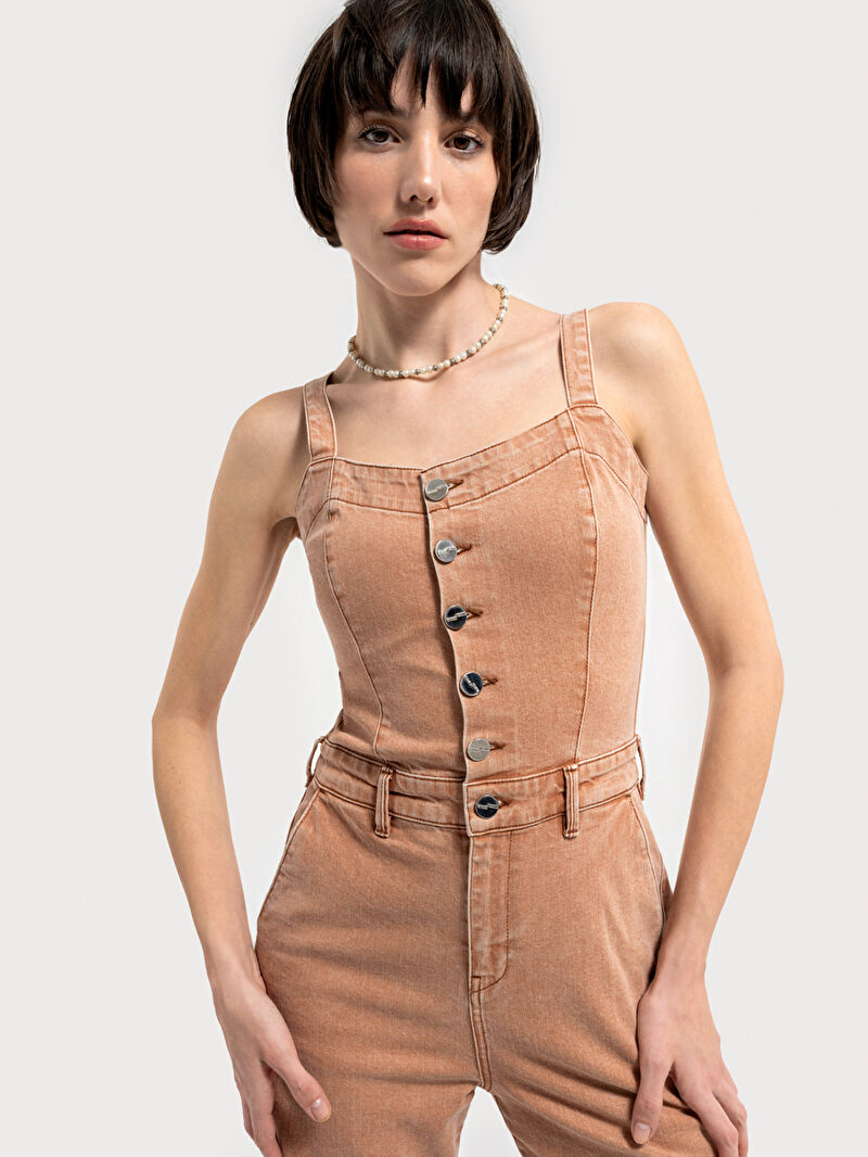 Slim Fit Kadın Tulum