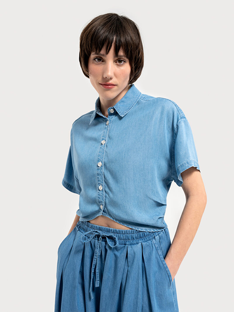 Regular Fit Kadın Gömlek K.kol