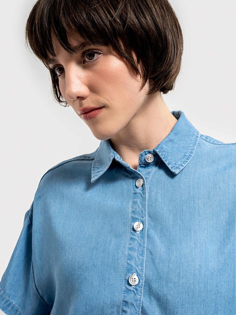 Regular Fit Kadın Gömlek K.kol