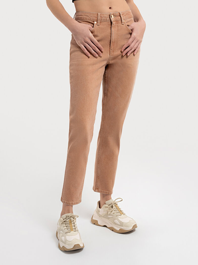 Mom Slim Fit Kadın Pantolon