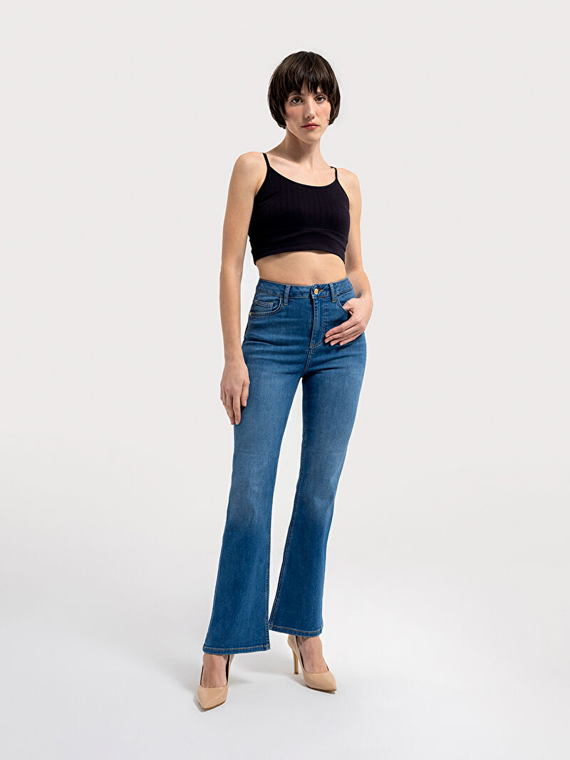 Flare Regular Fit Kadın Pantolon