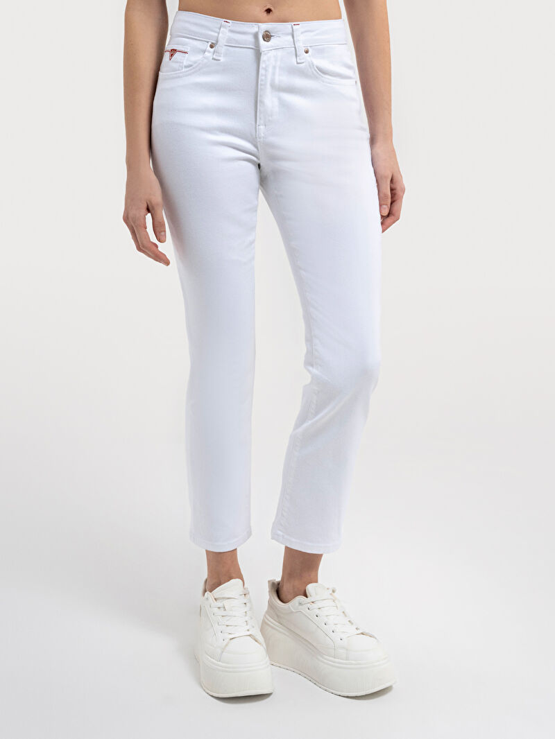 Mom Slim Fit Kadın Pantolon