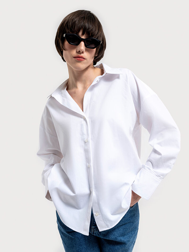 Relax Fit Kadın Gömlek U.kol