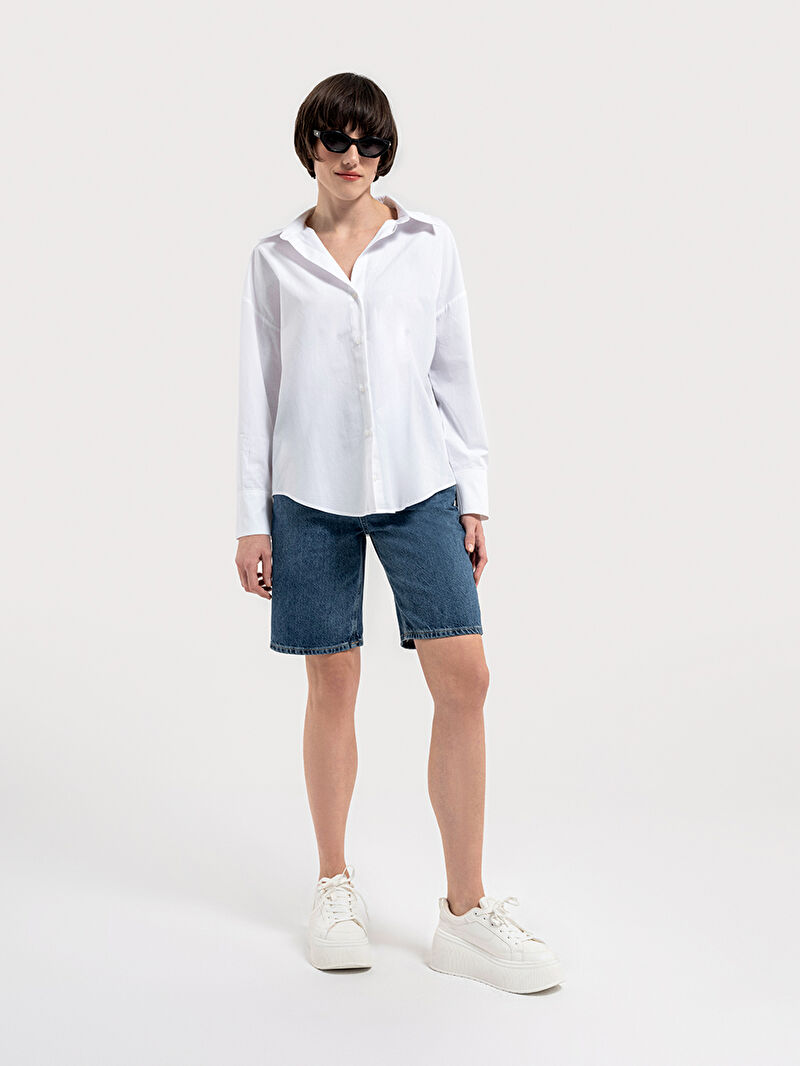 Relax Fit Kadın Gömlek U.kol