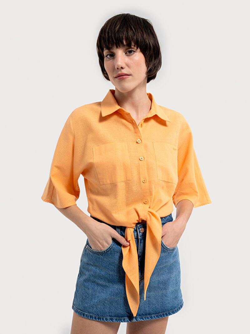 Regular Fit Kadın Gömlek K.kol