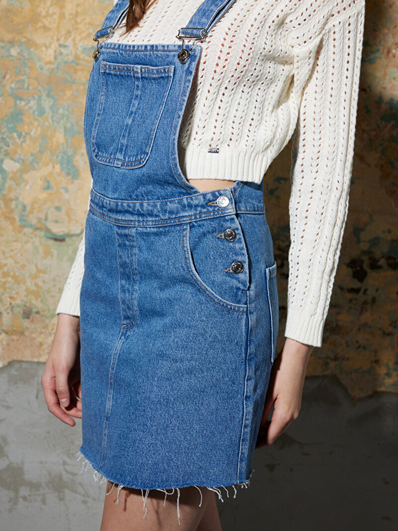 Slim Fit Kadın Salopet