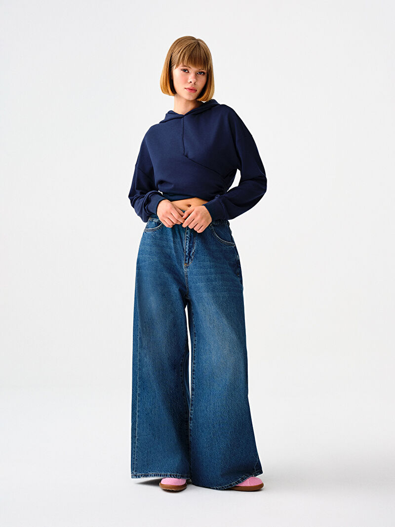 Crop Kadın Sweatshirt