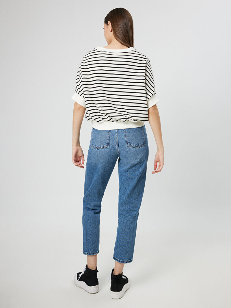 Loose Crop Kadın Sweatshirt