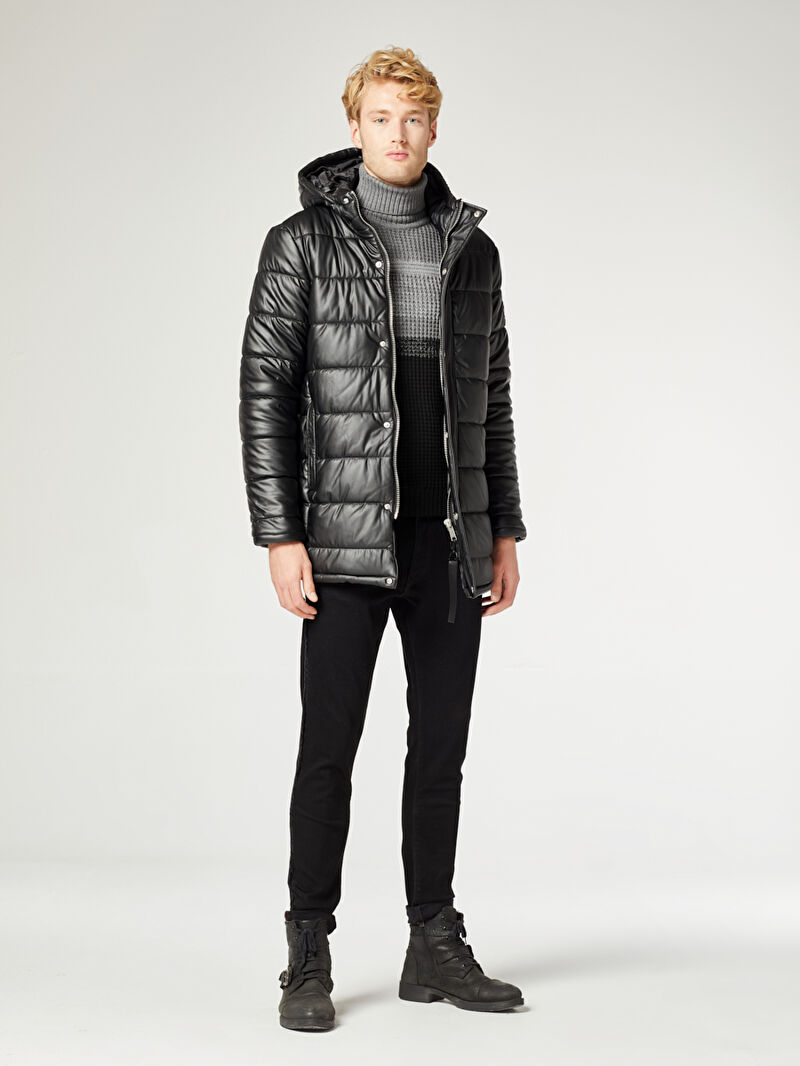 Regular Fit Erkek Mont Pu