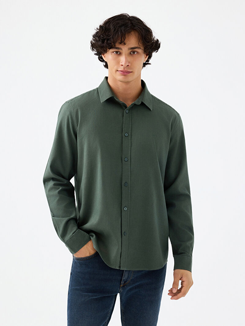 Regular Fit Erkek Gömlek U.kol