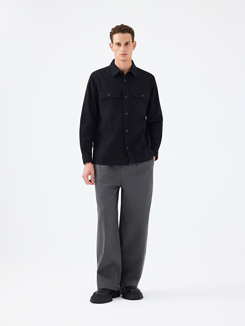 Relax Fit Erkek Gömlek U.kol