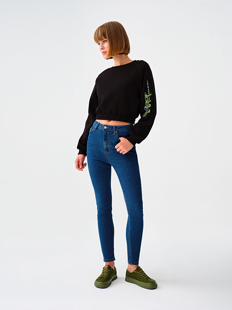 Loose Fit Kadın Sweatshirt