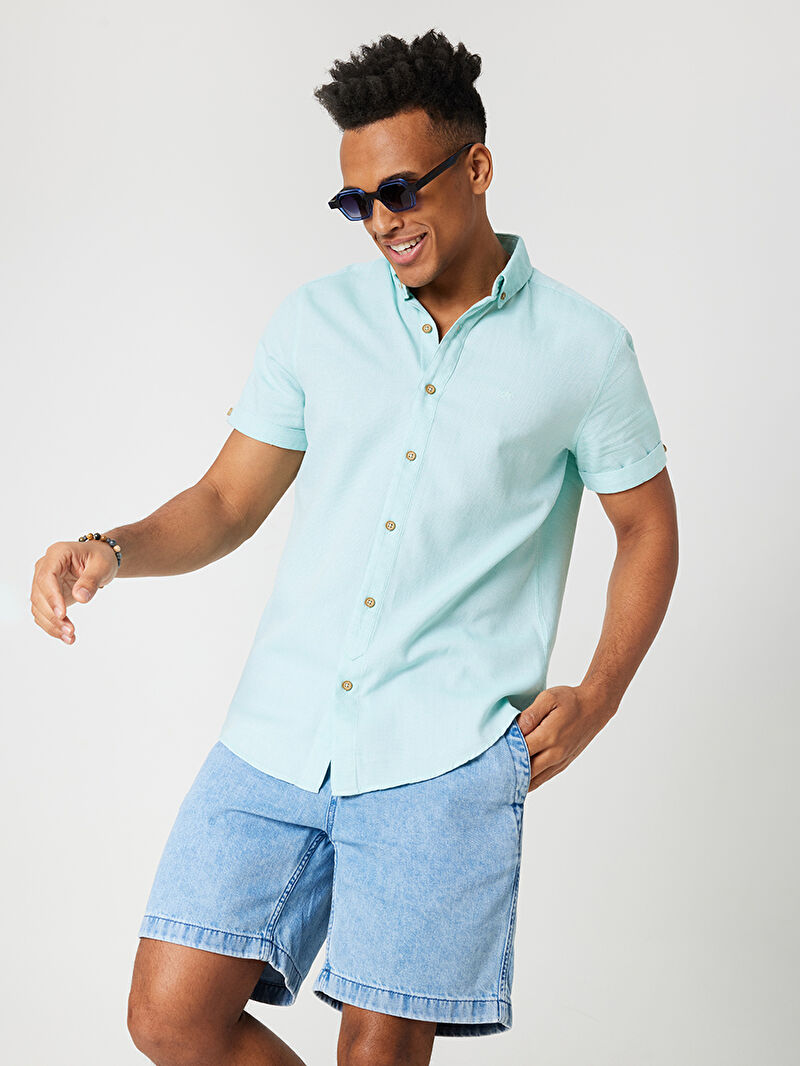 Regular Fit Erkek Gömlek K.kol