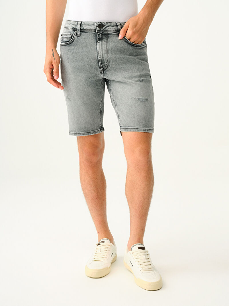 Slim Fit Erkek Şort