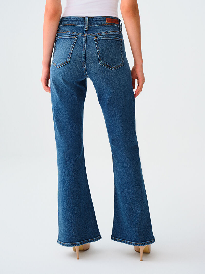 Flare Slim Fit Kadın Pantolon