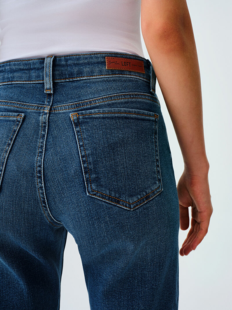 Flare Slim Fit Kadın Pantolon