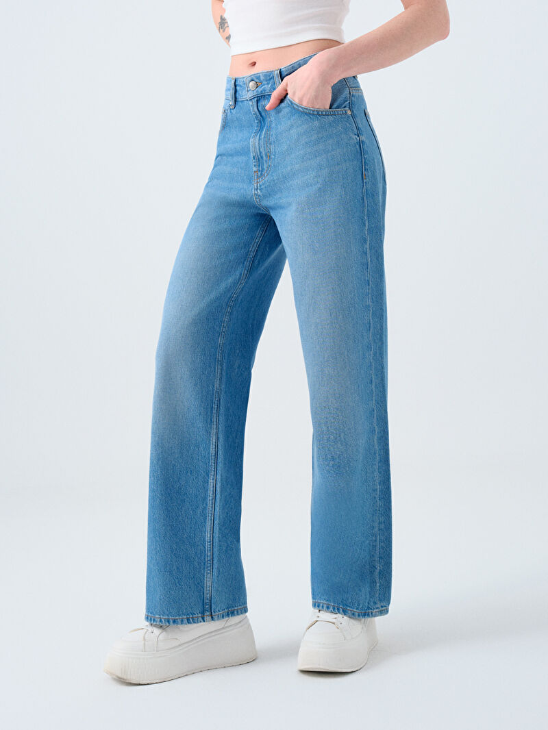 Wide Leg Regular Fit Kadın Pantolon