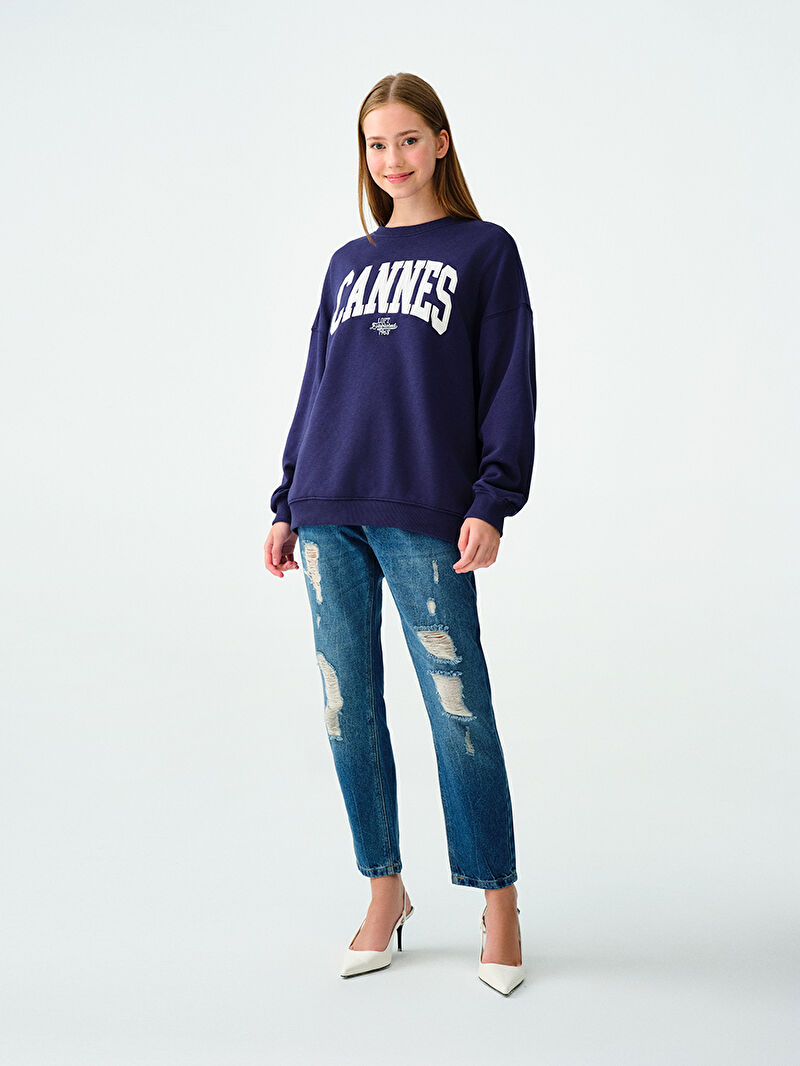 Loose Fit Kadın Sweatshirt