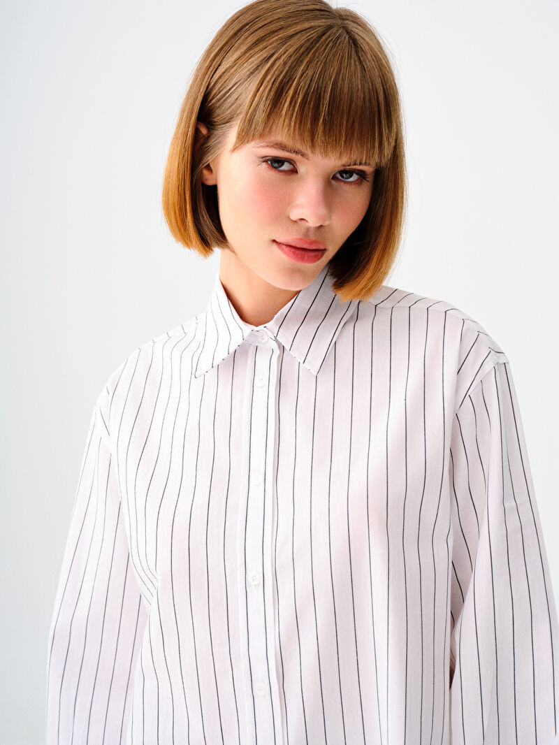 Loose Fit Kadın Gömlek U.kol