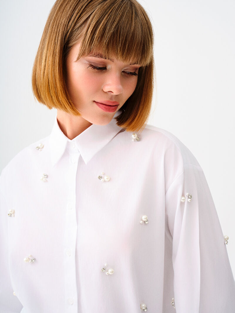 Loose Fit Kadın Gömlek U.kol