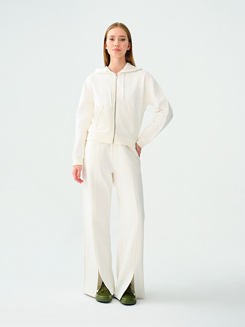 Loose Crop Kadın Sweatshirt