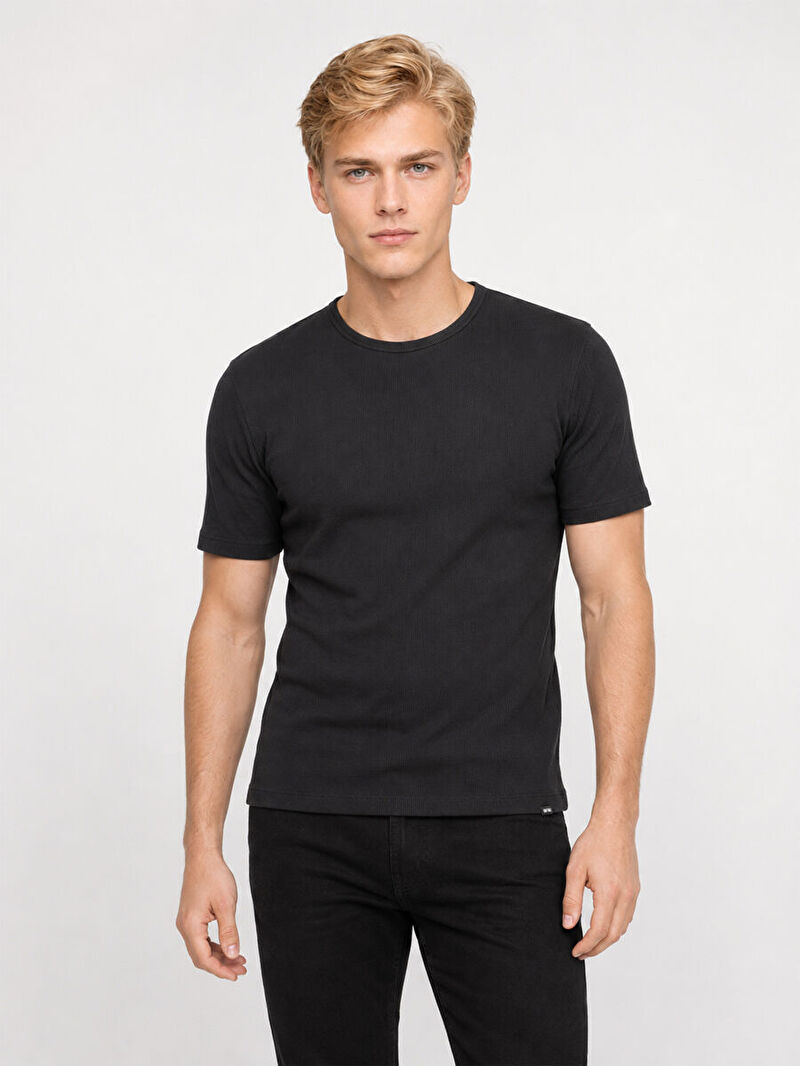 Slim Fit Erkek Tshirt K.kol