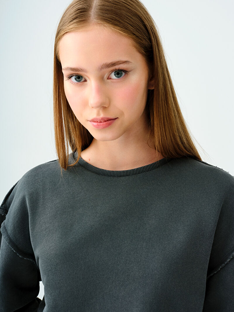 Crop Kadın Sweatshirt