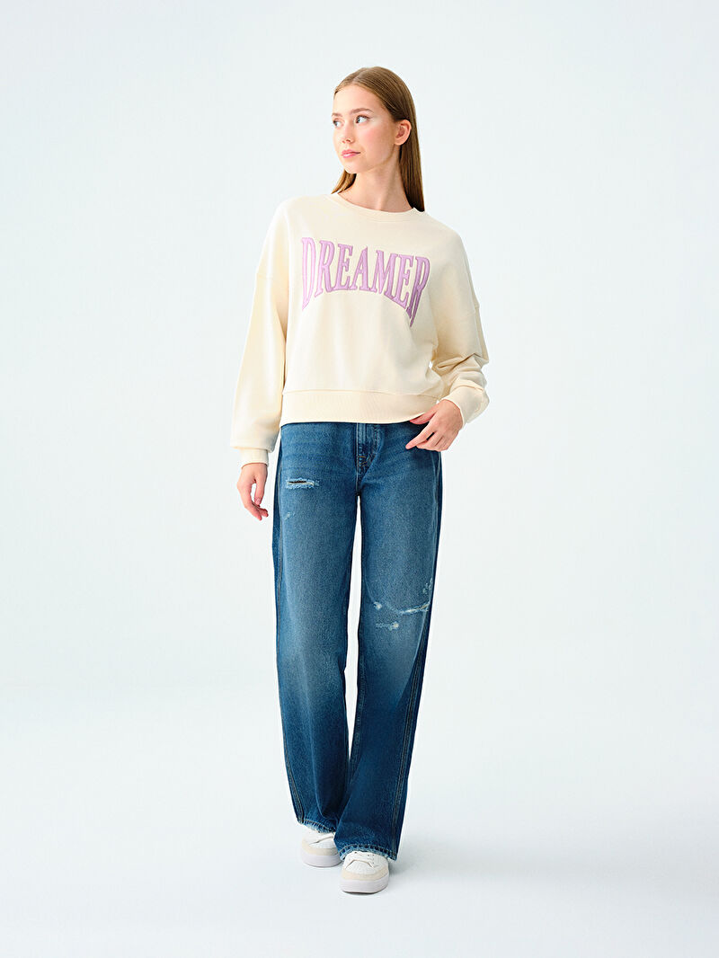 Oversize Fit Kadın Sweatshirt