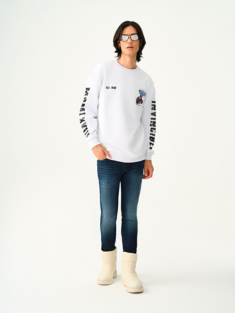 Oversize Fit Erkek Sweatshirt