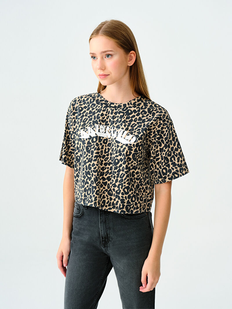 Loose Crop Kadın Tshirt K.kol