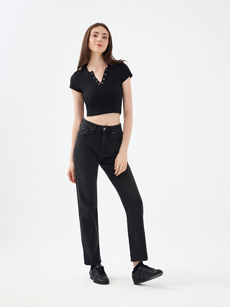 Comfort Straight Comfort Fit Kadın Pantolon