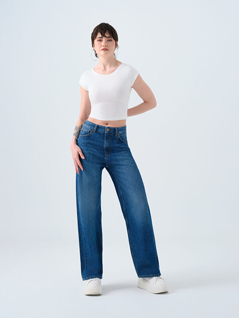 Wide Leg Regular Fit Kadın Pantolon