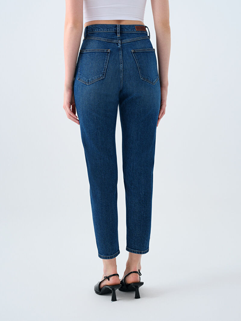 Mom Slim Fit Kadın Pantolon