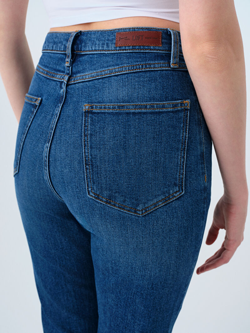 Mom Slim Fit Kadın Pantolon