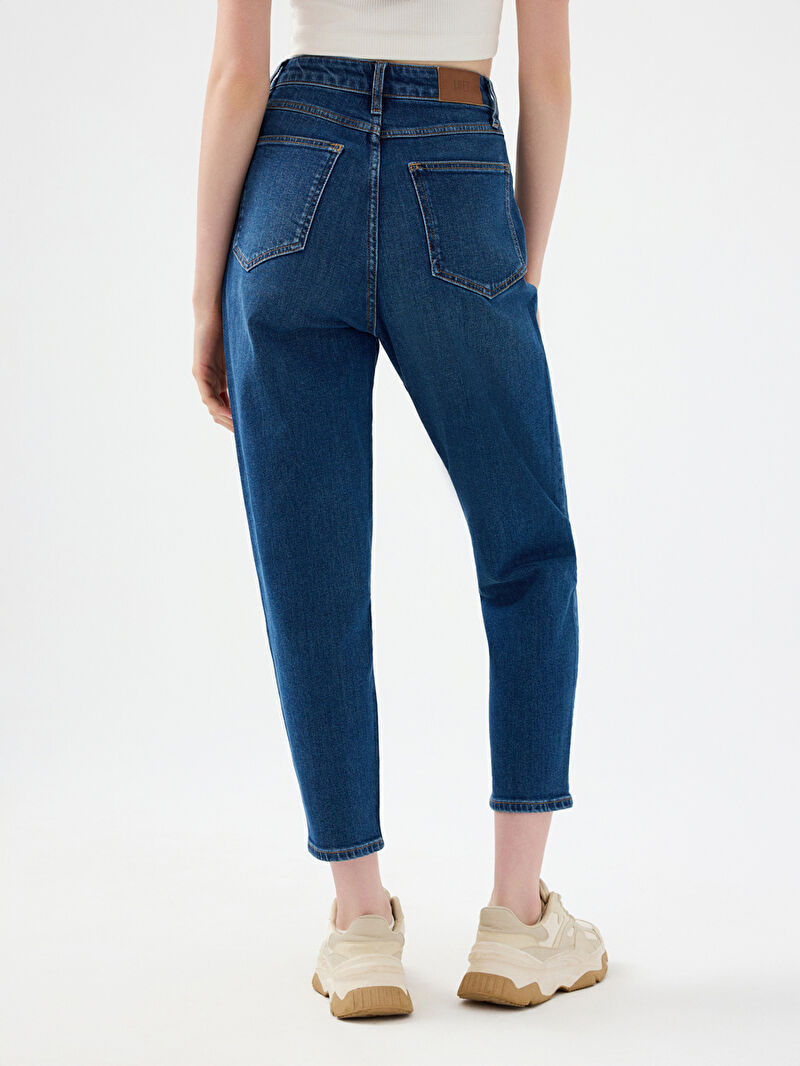 Mom Slim Fit Kadın Pantolon