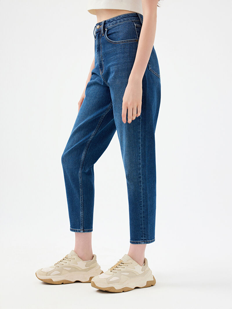 Mom Slim Fit Kadın Pantolon