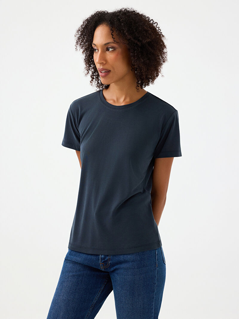 Slim Fit Kadın Tshirt K.kol