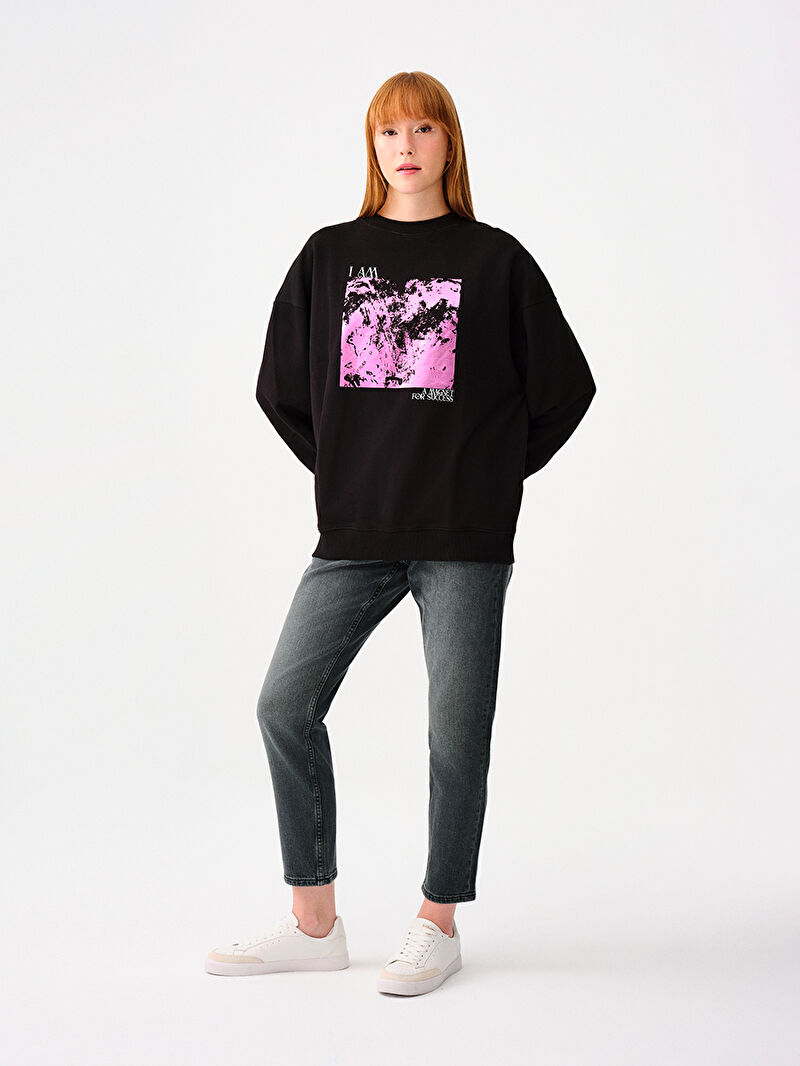 Oversize Fit Kadın Sweatshirt