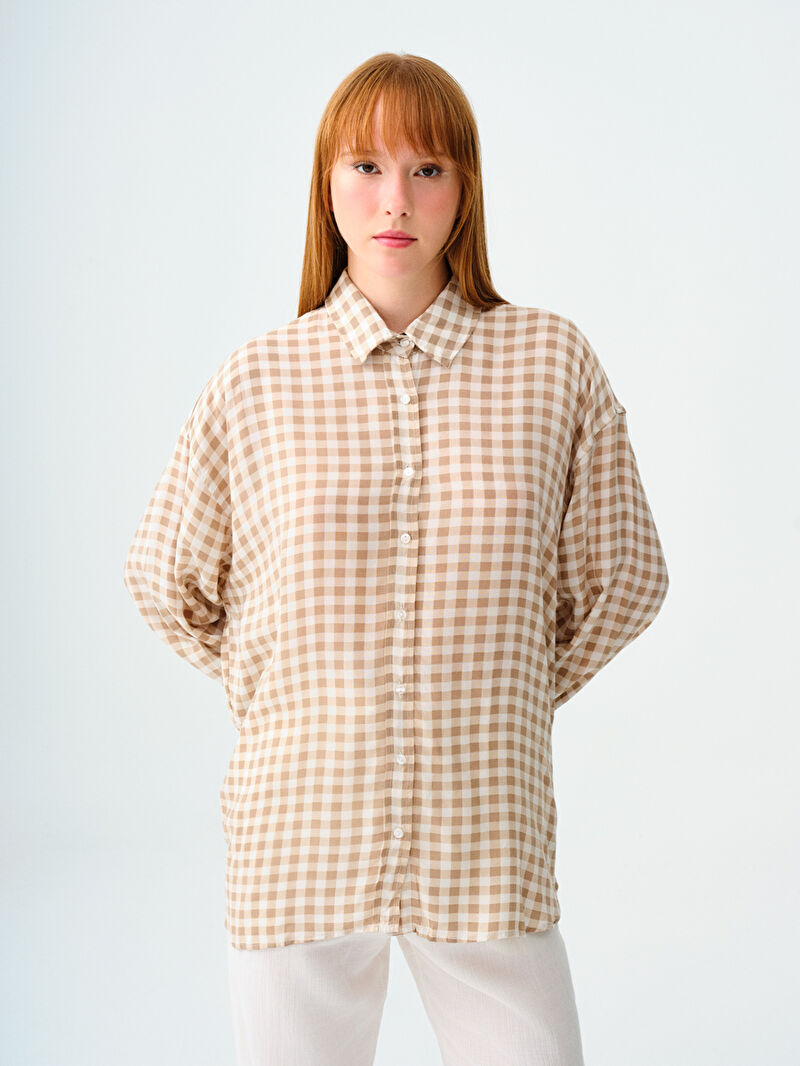 Loose Fit Kadın Gömlek U.kol