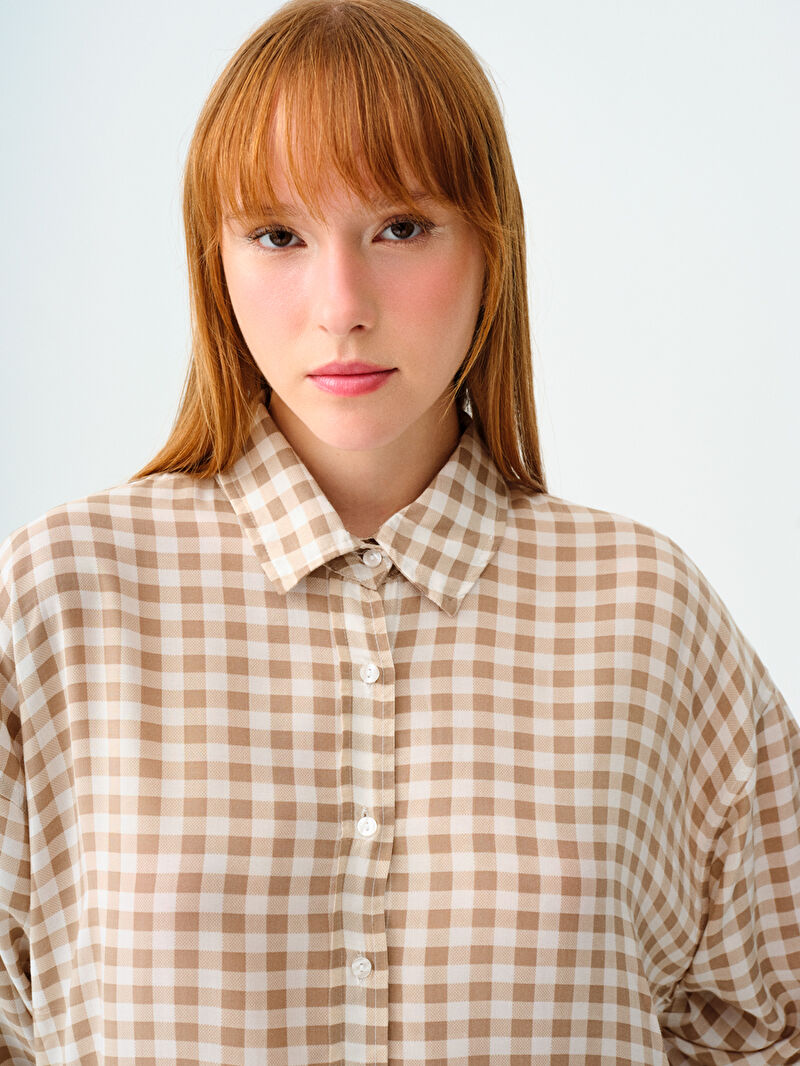 Loose Fit Kadın Gömlek U.kol