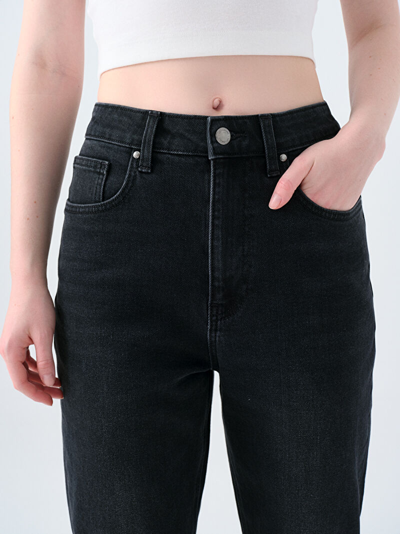 Mom Slim Fit Kadın Pantolon