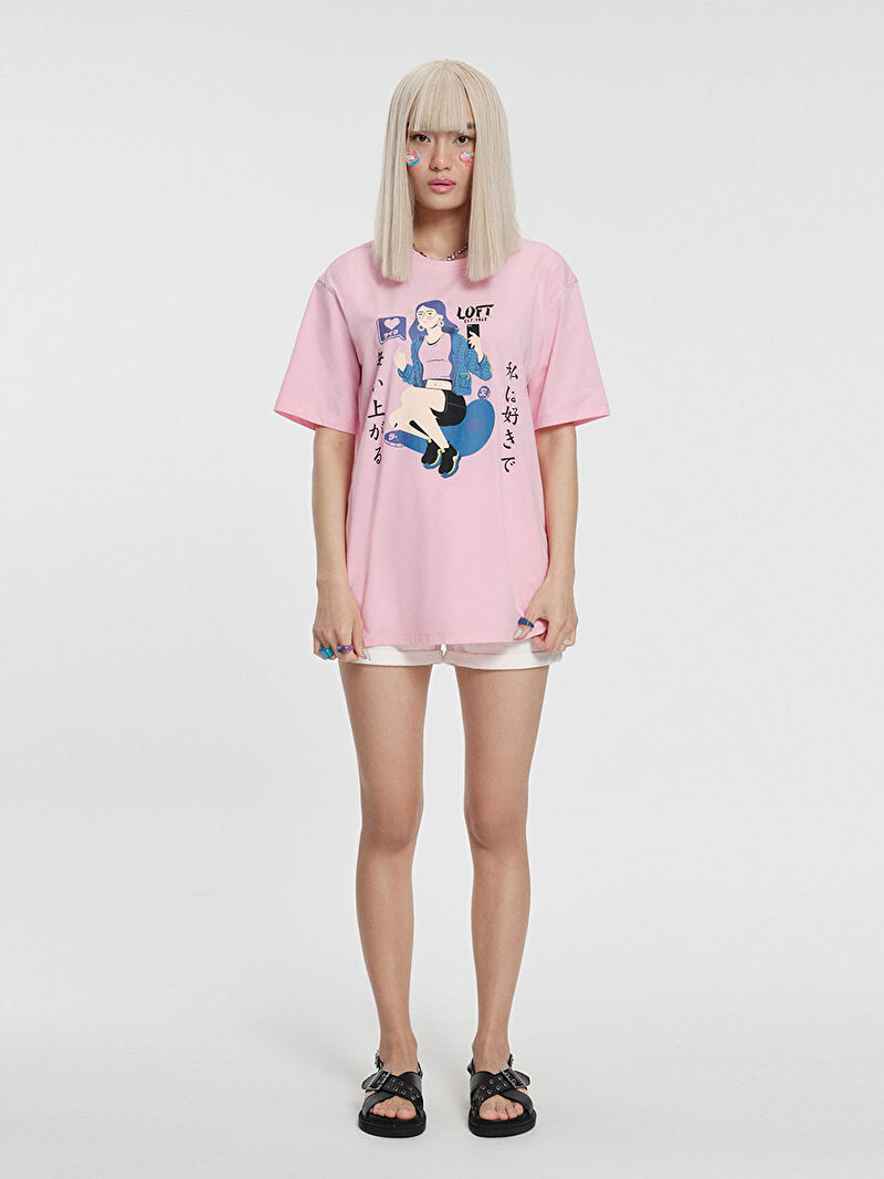 Oversize Fit Kadın Tshirt K.kol