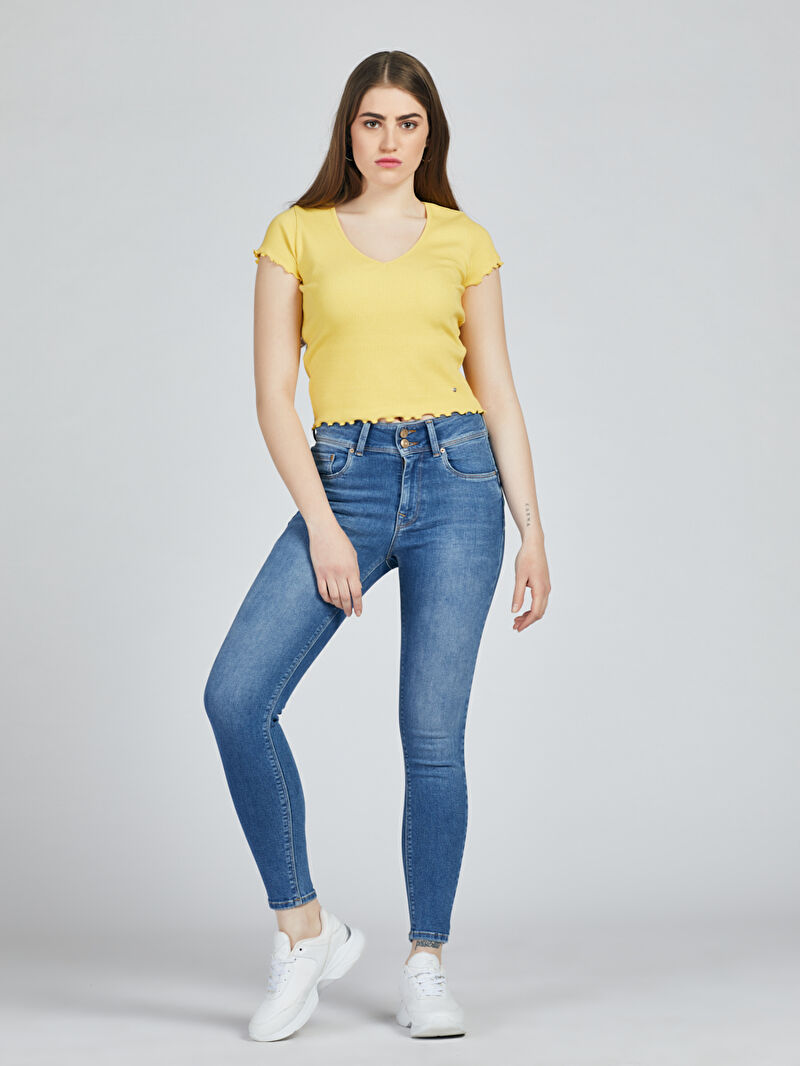 Push-in Skinny Fit Kadın Pantolon