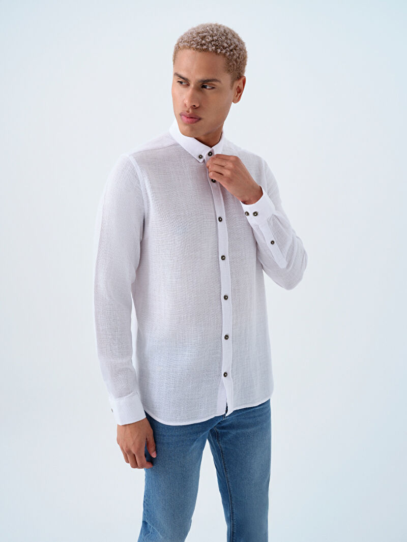 Regular Fit Erkek Gömlek U.kol