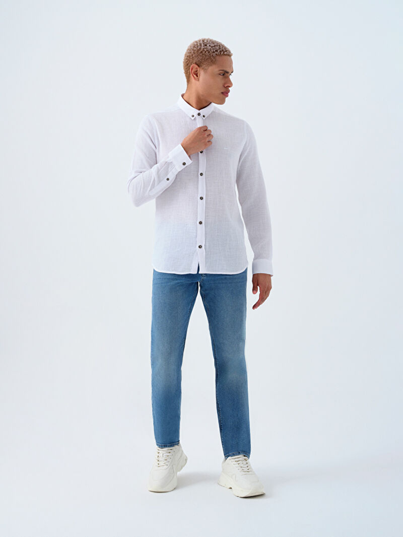 Regular Fit Erkek Gömlek U.kol
