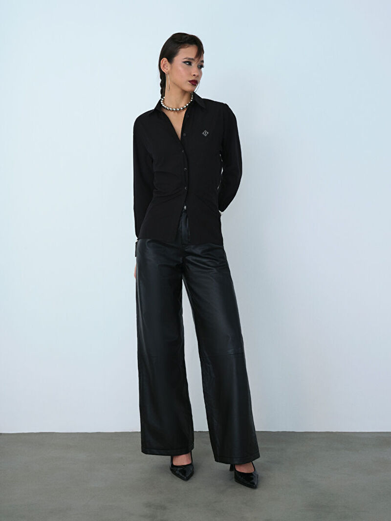 Loose Fit Kadın Gömlek U.kol