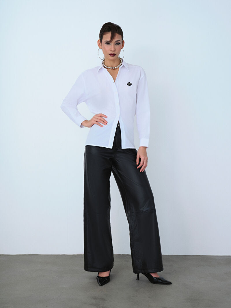 Loose Fit Kadın Gömlek U.kol