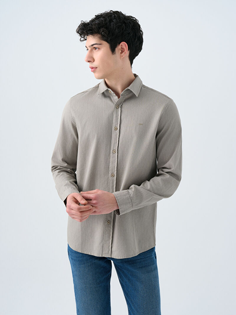 Regular Fit Erkek Gömlek U.kol