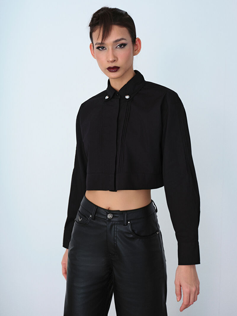 Loose Fit Kadın Gömlek U.kol