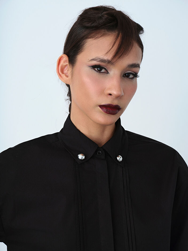 Loose Fit Kadın Gömlek U.kol